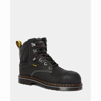 Dr Martens Duxford Grizzly Waterproof Steel Toe - Cierne Pracovne Cizmy Panske, DR0107